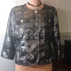 4/$20  Ruby Rd Ladies 3/4 Sleeve Jacket Plus  Size 14